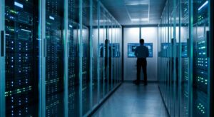 Nowoczesna serwerowania. Centrum danych w których przechowywane są dane medyczne