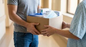 Symboliczne przekazanie wsparcia dla placówki medycznej