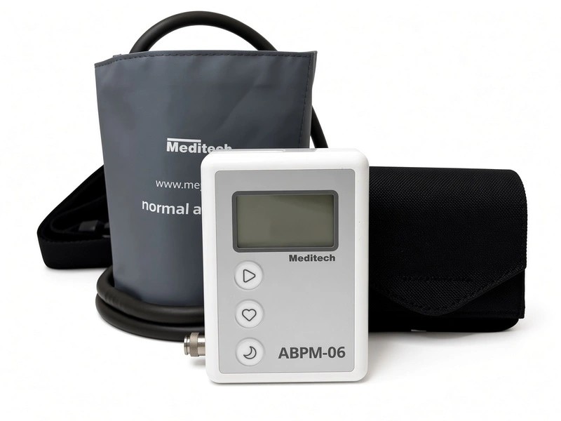 Aparat Meditech ABPM-06 do całodobowego monitorowania ciśnienia tętniczego metodą Holtera.